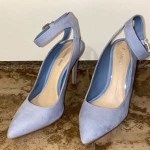 Antonio Melani baby blue suede heels- size 6.5